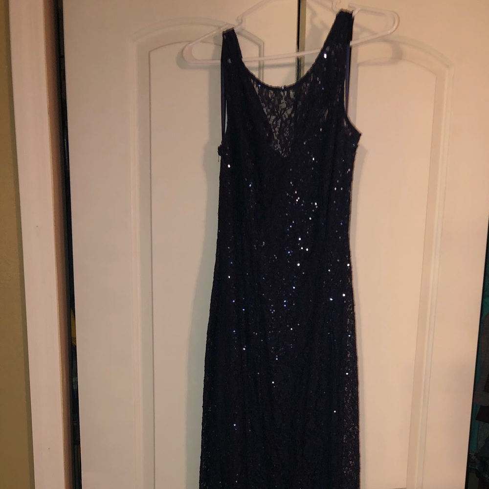 Dark Blue Long Formal Dress